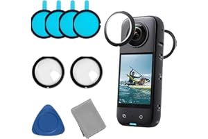 GBULTR Camera Protective Film for Insta360 X3 Lens Guards Adhesive Dual Lens PC Cover for Insta360 X3 Lens Accessories Scratch Resistant High Transmittance Compatible with Insta360 X3 Action Camera