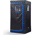 'Smartmak Full Size Steam Sauna Tent, Portable One Person Home Spa Room for Detox Therapy, Steamers NOT Included33.9'' L*33.9'' W*65.8'' H'