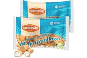 Manischewitz Toasted Coconut Marshmallows 283g (Pack of 2) | Gluten Free, Kosher for Passover
