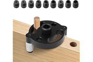 TOPCZY Gabarit de Percage Vertical/Kit de Recherche de centre de travail/Trous de Perforation Localisateur de Bois localisateur de guide de perçage avec douilles de perçage 3/4/5/6/7/8/9/10mm