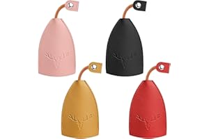 Bisienya 4Pcs Car Key Case Cute Creative Pull Out Key Sleeve Car Key Holder Bag PU Leather Key Wallets