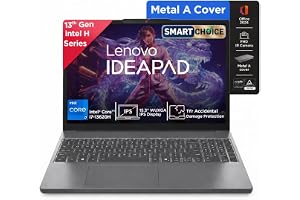 Lenovo IdeaPad Slim 3 Smartchoice 13th Gen Intel Core i7-13620H 15.3 inch (38.8cm) WUXGA IPS Laptop (16GB RAM/512GB SSD/Windows 11/Office 24/Metal A Cover/Backlit Keyboard/Luna Grey/1.6Kg), 83K101JGIN