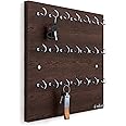 Anikaa Grace Key Hanger Engineered Wood Key Holder Stand/Hooks Stand/Wall Mounted Key Holder/Key Hold/Key Chain Hanging Board/Wall Hanging Keyholder (Wenge) Holder Hook -21