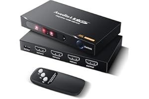 avedio links HDMI Switch 3 in 1 Out, HDMI Umschalter mit Fernbedienung, 4K@30Hz hdmi Switch Automatische, Hdmi Splitter 3 in 1 Out für TV Stick Xbox PS4 Blu-Ray DVD