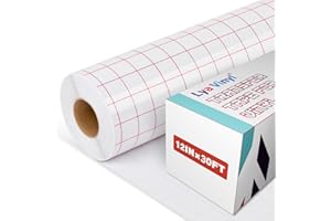 Lya Vinyl Transferfolie Plotter für Plotterfolie, 30,5cm x 919cm Übertragungsfolie Plotter for Cricut, Silhouette Cameo - Cricut Transferfolie für Partydekoration, Becher, Fenster und Aufkleber