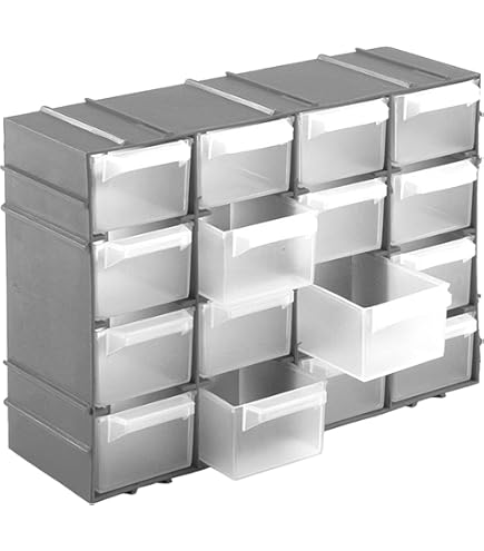 Cassettiera Modulare Portaminuteria Con 12 Cassetti Verdi - Organizzatore Per Viteria E Piccoli Componenti