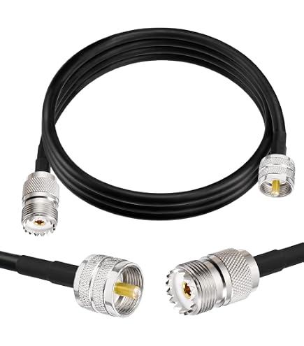 2m PL259 Auf SO239 Koaxialkabel – 8D-FB, Verlustarm, Wasserfest Für CB & HAM Funk