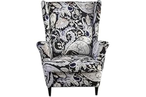 Meigeh Ohrensesselbezüge sesselbezüge für ohrensessel Bedruckte Ohrensesselbezüge Sesselhusse Ohrensessel für Wohnzimmer 2 Teile Traum