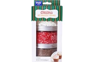 PME Noël Set de 3 Toppings pour Chocolat Chaud (400g)