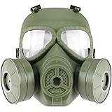 JOYASUS Painball-Maske, Anti-Beschlag Taktische Vollgesichts-Dummy-Gasmaske, Totenkopf-CS-Maske für Cosplay, Halloween, Warga