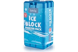 Galvog® Ice Packs/Freezer Blocks 200mlx3 for Cool Boxes/Lunch Bags - Reusable Slim with Advance Cooling Technology Stays Cool for Longer Hours - for Picnic Camping Beach Trip