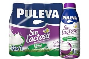 Puleva Mañanas Ligeras Leche Sin Lactosa Semidesnatada 6 x 1 L