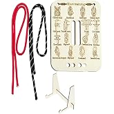JOVYTH Wooden Knots Practice Board Kit with Base, Knots Training Tool for Outdoor and Camping Survival DIY Knots Educational