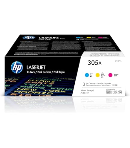 Toner HP 305X Noir Original (CE410X) – 4400 Pages – Pour Imprimantes LaserJet Pro – Neuf Sous Blister