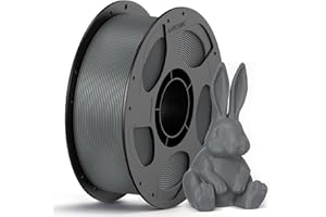 ANYCUBIC Filamento PETG de 1,75 mm, Filamento para Impresoras 3D Robusto y Duradero,Baja Deformación y Excelente Adhesión de Capas,Compatible con la mayoría de Impresora 3D FDM,1kg PETG,Gris Texturado