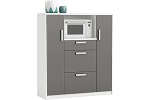 ‎HABEIG habeig Küchenschrank, küchenmöbel, Singleküche, Küchenregal, Küchenzeile, Schrank, 68kg! schwer, Küche, 40Tx116Bx133H cm, #8540