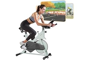 Copant Cyclette da Casa Professionale da Ciclismocon, Ciclette Resistenza Magnetica Regolabile, Bicicletta per Casa con Display Capacità di Peso 136 kg LCD e APP