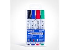Maxi Chisel Tip Whiteboard Marker 4 Colours
