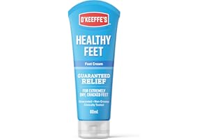 O'KEEFFE'S O’Keeffe’s Healthy Feet Tube, 80ml - Foot Cream for Very Dry Skin, Cracked Heels and Feet | Instantly Boosts Moisture Levels, Creates a Protective Layer & Prevents Moisture Loss