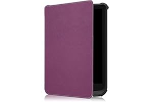 Fmway Etui z klapką ze skóry PU do Pocketbook Touch Lux 5/Touch Lux 4/Touch HD 3/Basic 4/Basic lux 3/Basic Lux 2/Colour z funkcją automatycznego wygaszenia/budzenia