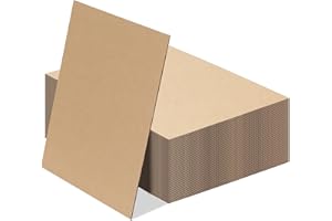 ‎RLAVBL RLAVBL 50er Packung A3 Wellpappe in Braun - Vielseitig für DIY und Verpackung, hochwertig und langlebig, ideal für kreative Projekte und Verpackungsbedürfnisse
