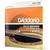Daddario Ez900 Akustik Gitar Tel Seti, 85/15 Bronze, Extra Light