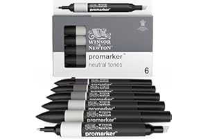 Winsor & Newton Promarker Set de 6 Tons Neutres