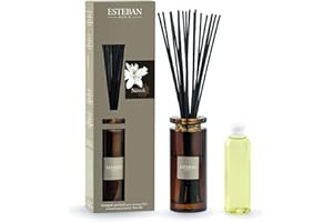 ESTEBAN vase diffuseur parfum maison NEROLI 75ml a à tiges avec vase verre