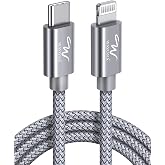 Wayona Type C To Lightning MFI Certified 20W Fast Charging Nylon Braided USB CableC Cable For iPhone 14,14 Pro,14 Pro Max, iP