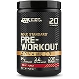 Optimum Nutrition Gold Standard Pre-Workout Advanced Powder, Energy Booster mit L-Citrullin, Beta-Alanin, Koffein und den Vit