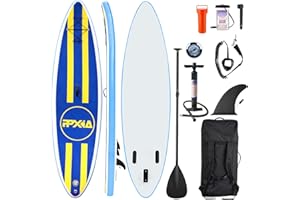 ‎PPXIA PPXIA SUP Board, Aufblasbares Stand Up Paddle Board 320cm×82×15cm Belastbar bis 200KG mit Komplettes Zubehör, Stand Up Paddleboard Surfbrett Surfboard für Kinder & Erwachsene
