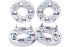DCVAMOUS 4PC 4x137 ATV UTV Wheel Spacers 1 Inch with 10x1.25 Studs 110mm Bore Compatible with Kawasaki Can-Am-Honda 4 Lug Mule 500/550/600 Prairie 300/400/650 Outlander 330/400/800 Commander 800/1000