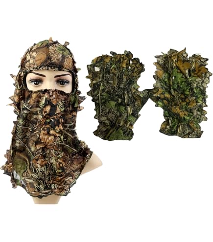Copricapo Mimetico Ghillie - Maschera Fogliame Per Caccia E Avventure Outdoor | Invisibilità Naturale