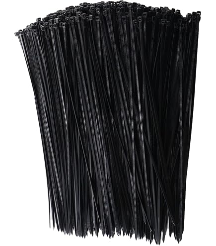 Lot De 250 Attaches Auto-agrippantes (cable Ties) - Marque Zaplyte - Jaune - Nylon - Longueur 6,5 Pouces - Résistance < 20 Lbs - Neuf