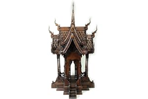‎THAIBOO Thaiboo originales thailändisches Geisterhaus, Höhe: 90 cm, Breite: 51 cm, Tiefe: 51 cm