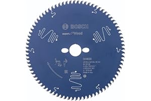 Bosch Accessories 1x Lame de Scie Circulaire Expert for Wood (pour Bois, Ø 254x2.6/1.8x30 mm, 80 Dents, Accessoire Scie Circulaire)