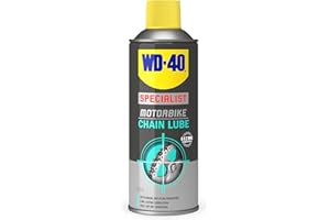 WD-40 Specialist Motorbike Chain Lube 400ml | Fast-Acting, Long-Lasting Protection for Motorcycle Chains