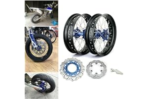 TARAZON 17"Jeu de Roues Jantes Supermoto Adaptateur pour Yamaha YZ250F YZF250 YZ450F YZ-F 450 250 2009-2013
