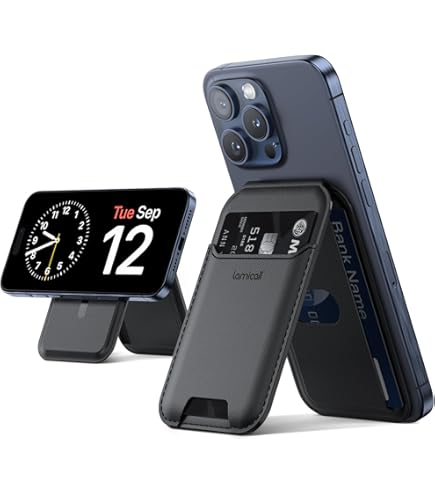 Baseus MagPro 3 Portafoglio Magnetico Per Cellulare, MagSafe Wallet Ultrasottile Per Trasportare Fino A 3 Carte, Protezione RFID Inclusa, 11N Portafoglio Magnetico Per IPhone Serie 17/16/15/14/13/12