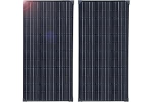 XINPUGUANG 200w 2 x 100w Panneau Solaire module solaire photovoltaïque cellules solaires monocristallines pour bateau, camping-car, voiture, caravane, hangar, balcon