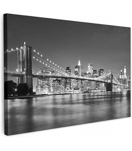 LUMASOUL Canvasprints - Wandschilderij en Bedrukt Schilderij met Planten Motief - Wandprints im Houten Frame en Spieraam voor Woon en Slaapkamer - 120x80 cm