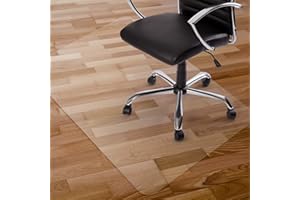 Kuyal Clear Chair Mat, Hard Floor Use, 75x120cm Transparent Office Home Floor Protector mat Chairmats (30" X 48" Rectangle)