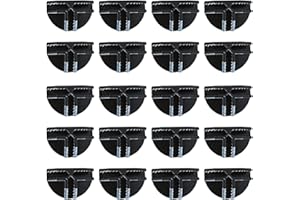predolo 20x Cabinet Latch Buckle Clip Replace Replacement Lattice Corner Cube Wire Storage Cube for Storage Closet Cube Shelf, Black Semi Circle