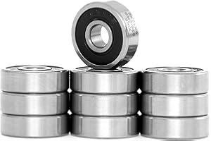 XiKe 10 pezzi 626-2RS Miniatur Cuscinetti a sfere 6x19x6mm, Doppia Guarnizione in Gomma, Acciaio cromato, Pre-lubrificati, 626RS Cuscinetti radiali rigidi a sfere sigillati