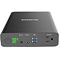 Krisdonia 130W / 60000mAh Generatore di Energia Portatile Elettrico - 1x AC Presa di Corrente - 2X USB (Quick Charge 3.0) - 1