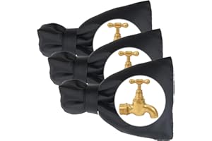 DYMHQ 3 Stück Frostschutz Außen Wasserhahn Abdeckung, Kältebeständig Garten-Wasserhahn Thermoschutz, Verdickung Wasserhahn Winterfester Beutel, Winterschutz Außenwasserhahn für Kein Einfrieren Platzen