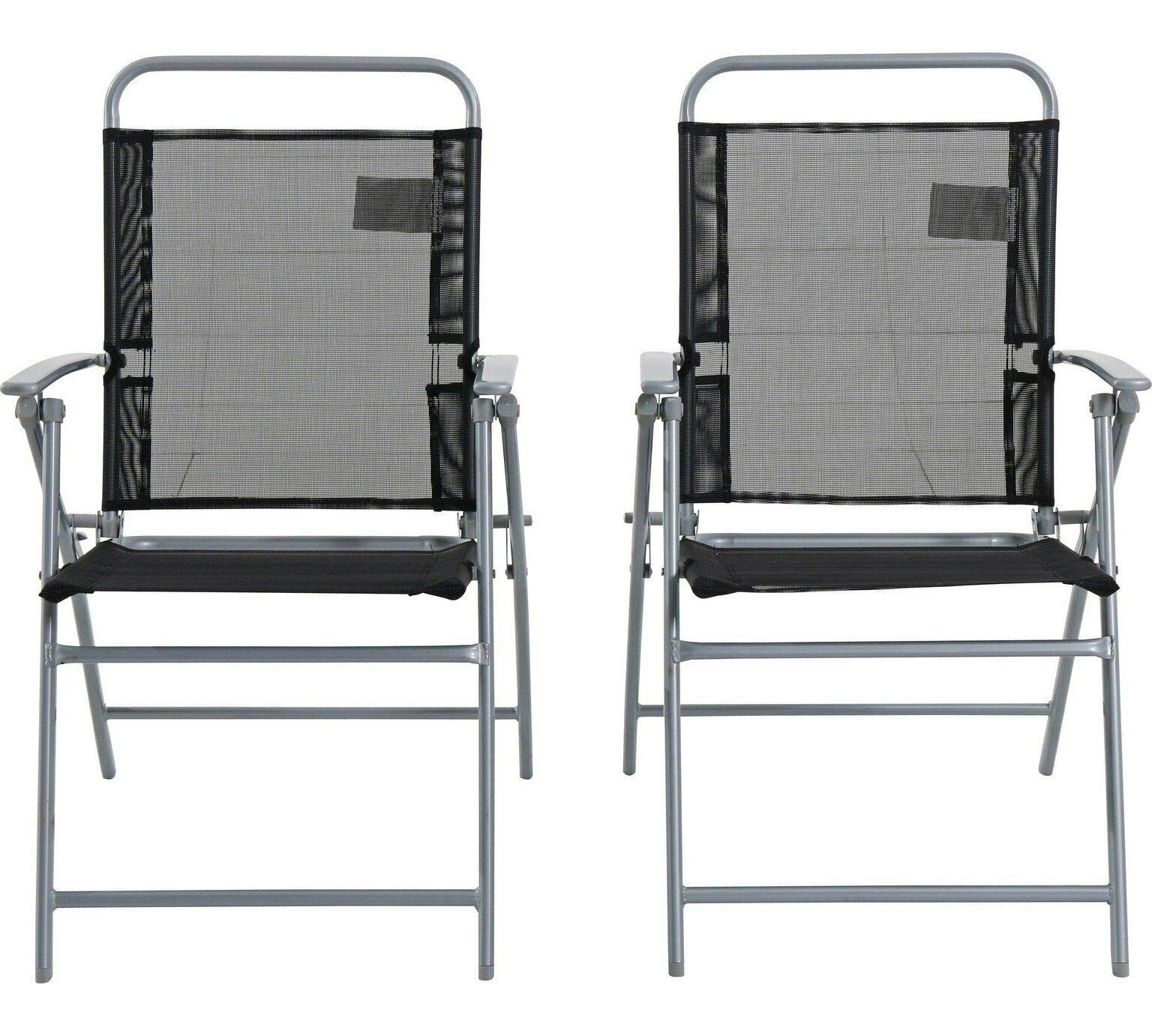 Havnyt Pacific Garden Folding Chairs Textilene Mesh Steel Frame