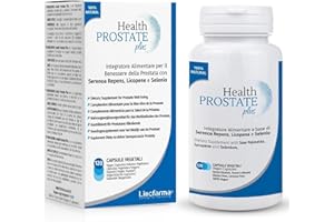 LICOFARMA Health Prostate Plus – suplement diety na schorzenia prostaty i układu moczowego zawierający wyciąg z owoców palmy sabałowej (Serenoa repens), likopen i selen – W opakowaniu 120 kapsułek wegetariańskich (bez dwutlenku tytanu i innych barwników)