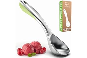 Oliver's Kitchen ® Ice Cream Scoop - Create Perfect Spheres with Our Heavy Duty Ice Cream Scooper - Comfortable Grip Handle Makes Light Work of Frozen Hard Ice Creams!