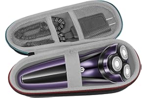 NOKWOCY Elektrische Rasierertasche für Braun Series 3s/5s/7s/9s, braun series 3 3040s 3020s, Harte EVA-Reisetasche für Rasierer und Trimmer (Gray)